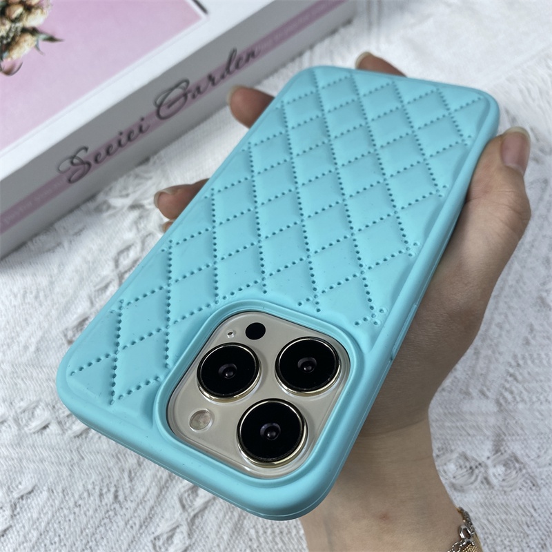 IPHONE [High Quality] Casing Pelindung Untuk Iphone14 13 12 11 Pro X XS Max 14Plus XR Berlian Padat Casing Silikon