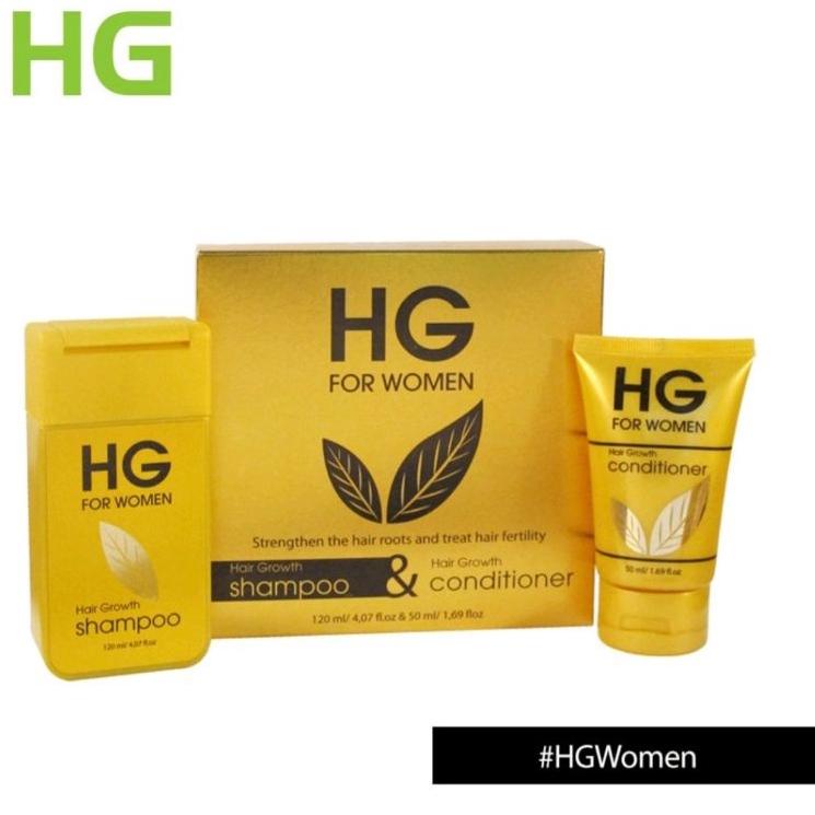 HG for women 120ml Hair Growth Shampoo + 50ml Hair Growth Conditioner (KODE 363)