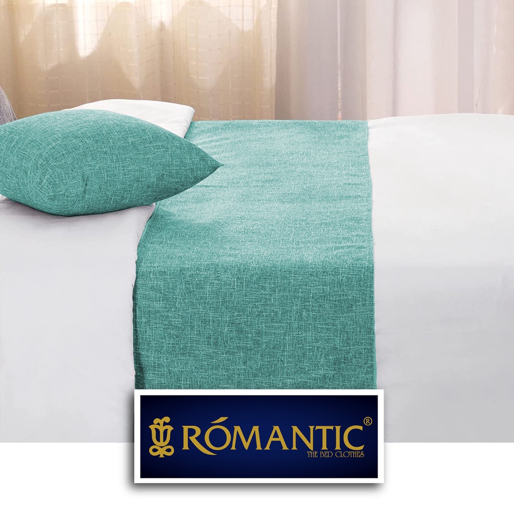 Bed Runner / Selendang kasur Teal by ROMANTIC standard Hotel minimalis