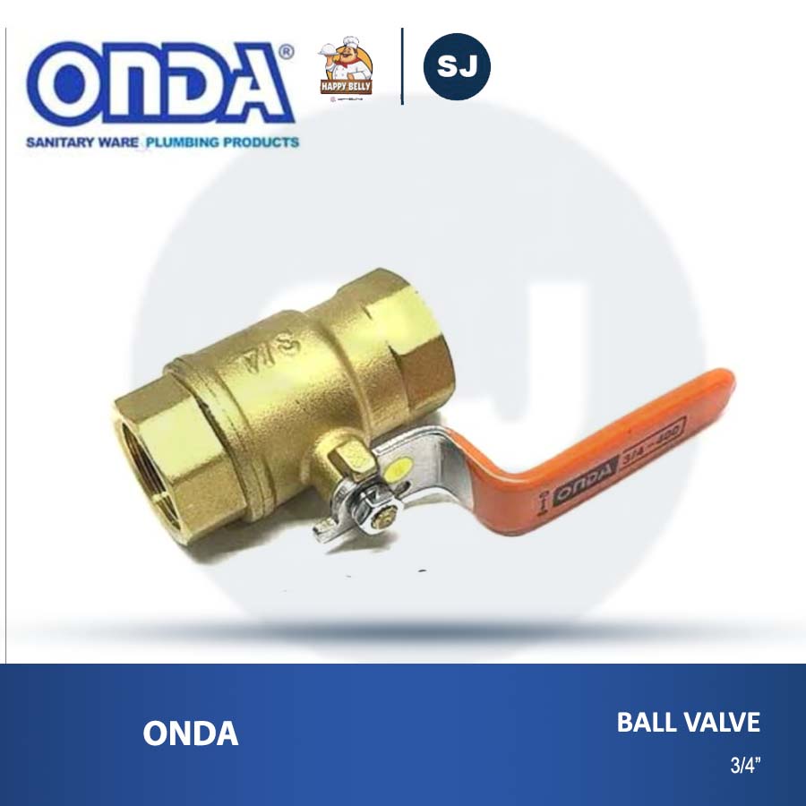 Ball Valve Onda 3/4" inch Stop Kran Onda 3/4 Ball Valve Kuningan Onda