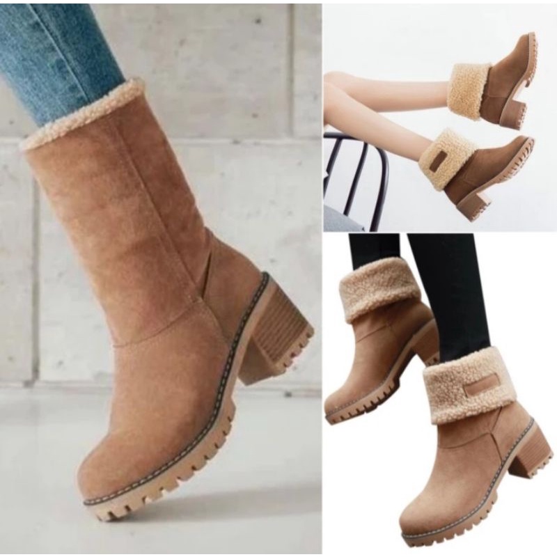 SEPATU BOOTS WANITA MUSIM DINGIN SNOW BOOTS WINTER WATERPROOF