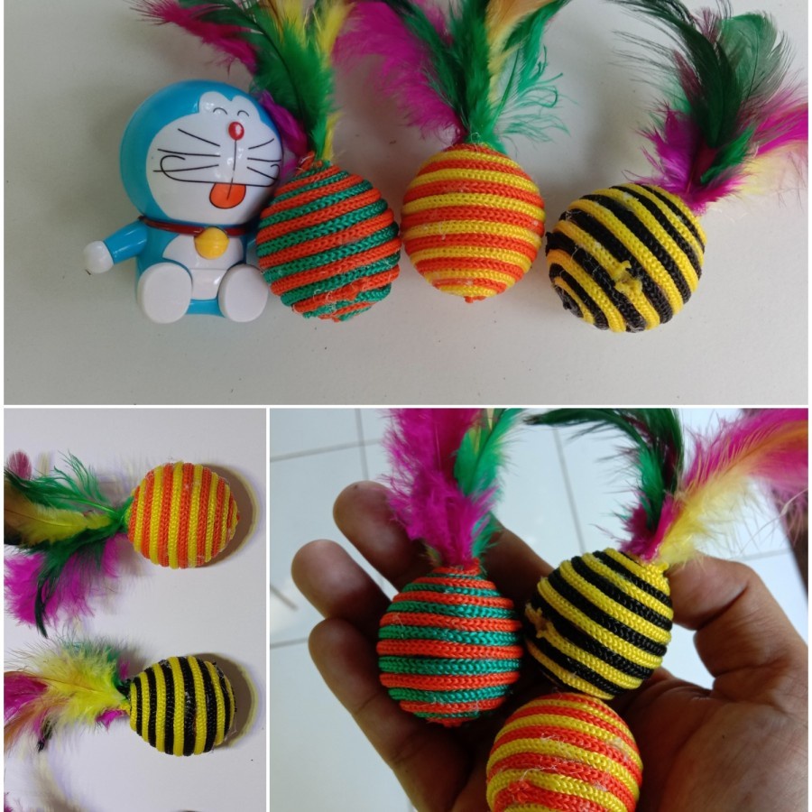 Mainan Kucing Bola Bulu KUR - Bola Kucing Bulu/tntoys