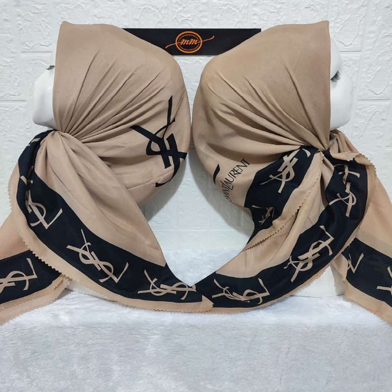 hijab segi empat voal motif umama/hijab denay fashion/ hijab ysl