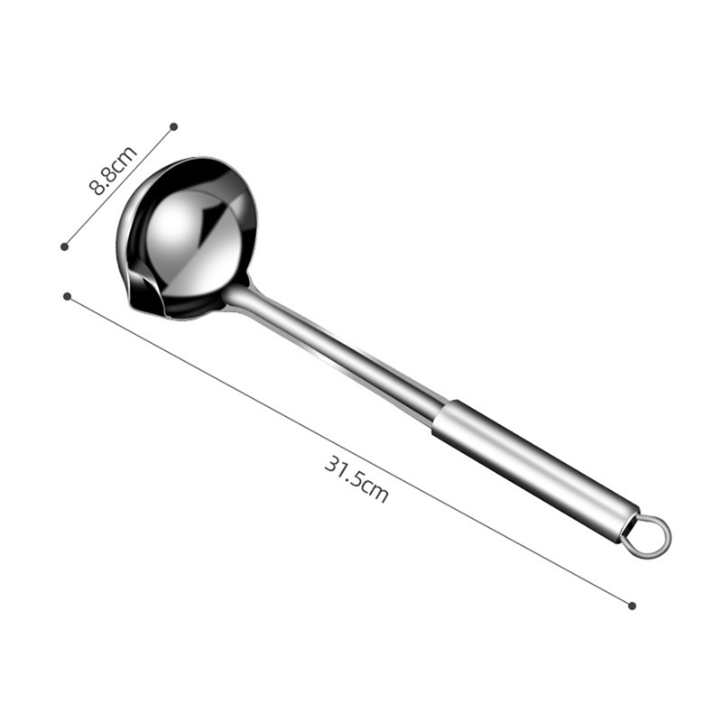 [AIYU] Baju Kaos Distro Pria Wanita Lengan Pendek 1pcs Stainless Steel Oil Filter Spoon Scoop Filter Grease Spoon Colander Spoon Soup Pemisahan Minyak