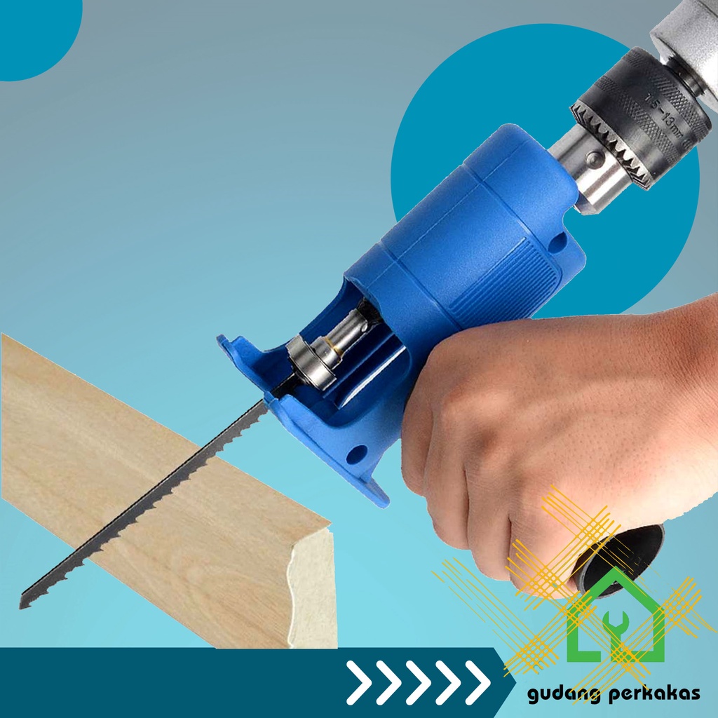 adapter reciprocating saw adapter mesin bor jadi gergaji