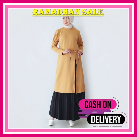 Baju Setelan Brukat Wanita Lebaran Terbaru 2022 Set Tunik Asteria Model Kekinian Trendy Modis Syari 