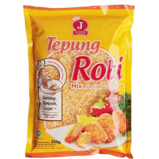 

Jfood Tepung Roti / Mix Bread Crumbs 250 Gr
