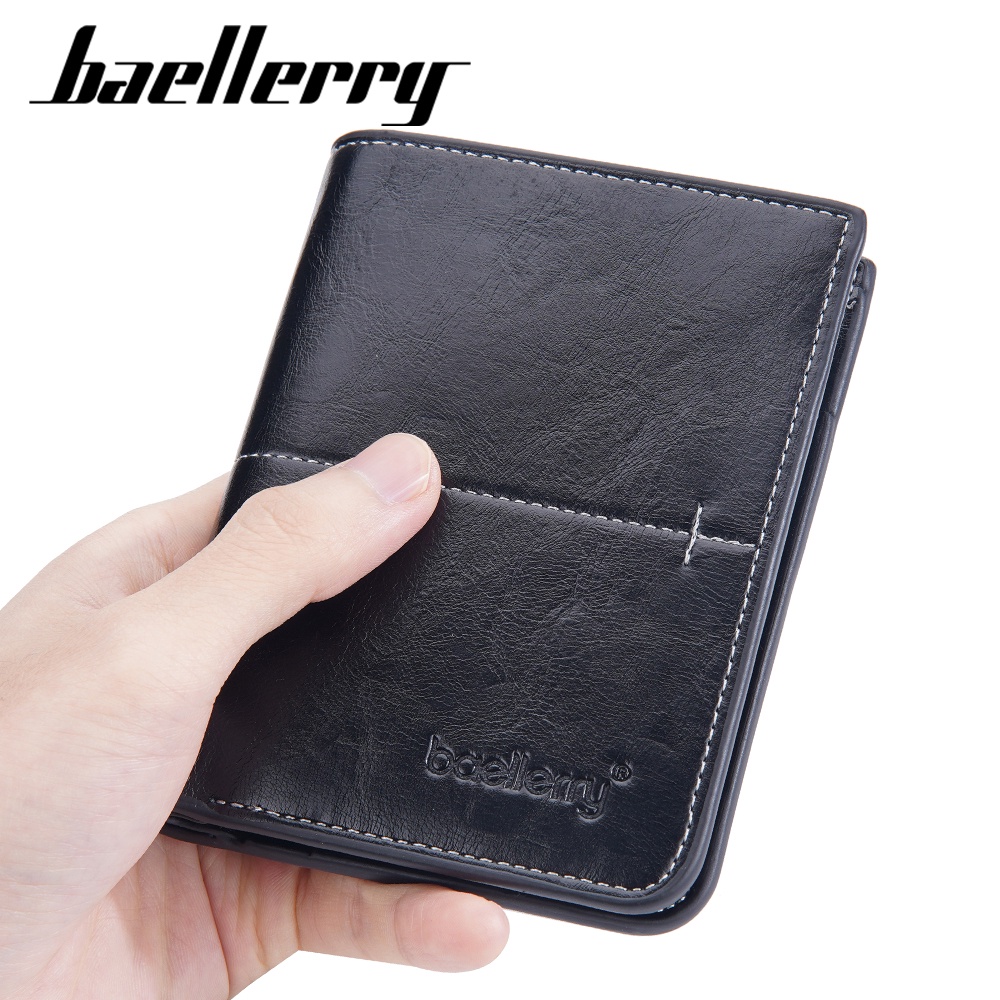 BAELLERRY D3242 Dompet Pria Lipat Bahan Kulit PU Leather Premium WATCHKITE WKOS