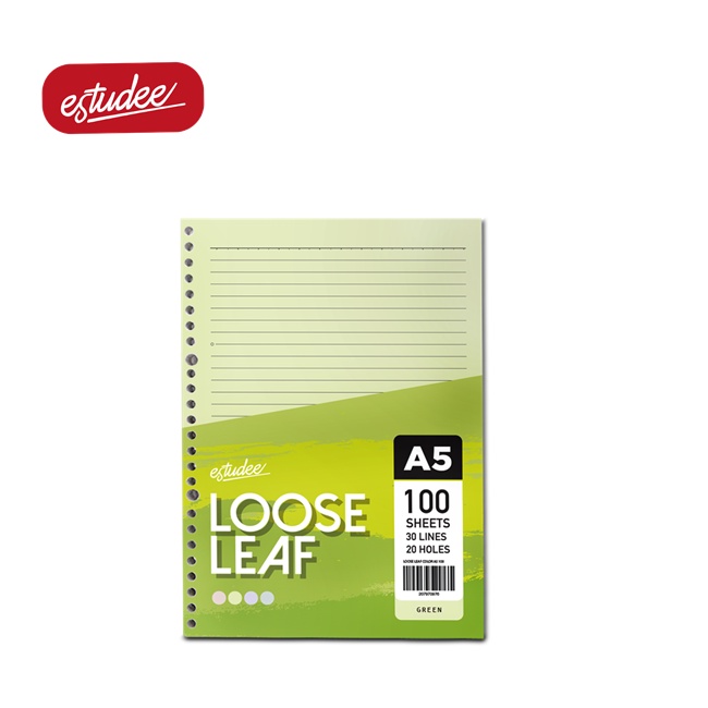 

GRAMEDIA BSD CITY - ESTUDEE LOOSE LEAF COLOR A5 100 GREEN