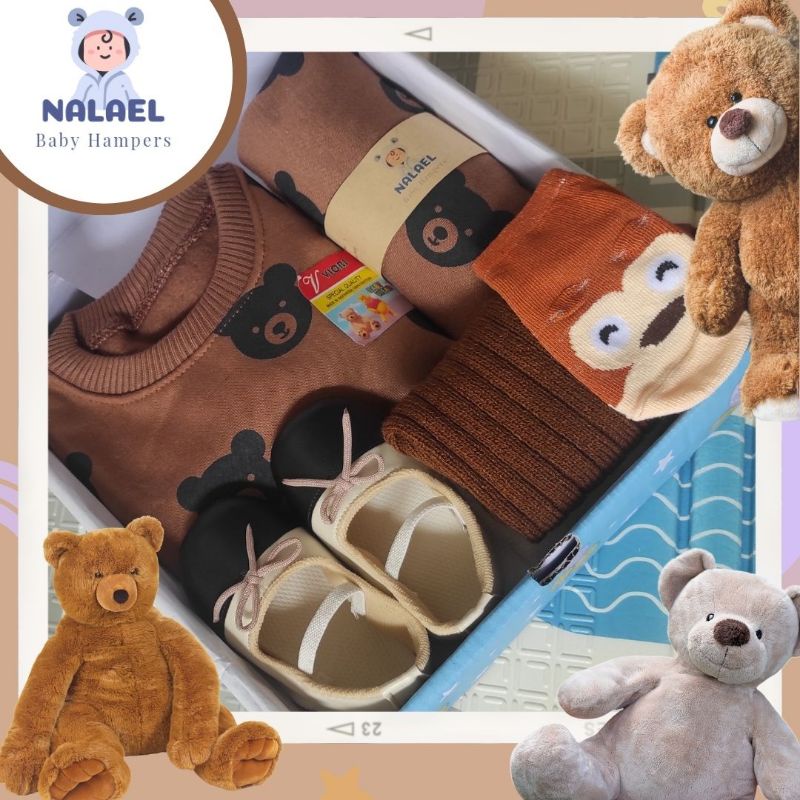 NALAEL Hampers bayi SWEATER series kado lahiran gift box bayi laki laki dan perempuan unisex bermanfaat (COD/Pay Later)