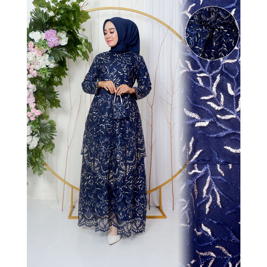 AK - GAMIS TINGKAT RUNCING CLAUDIA GAMIS PESTA GAMIS MODERN GAMIS KONDANGAN BAJU LAMARAN BAJU BRIDES