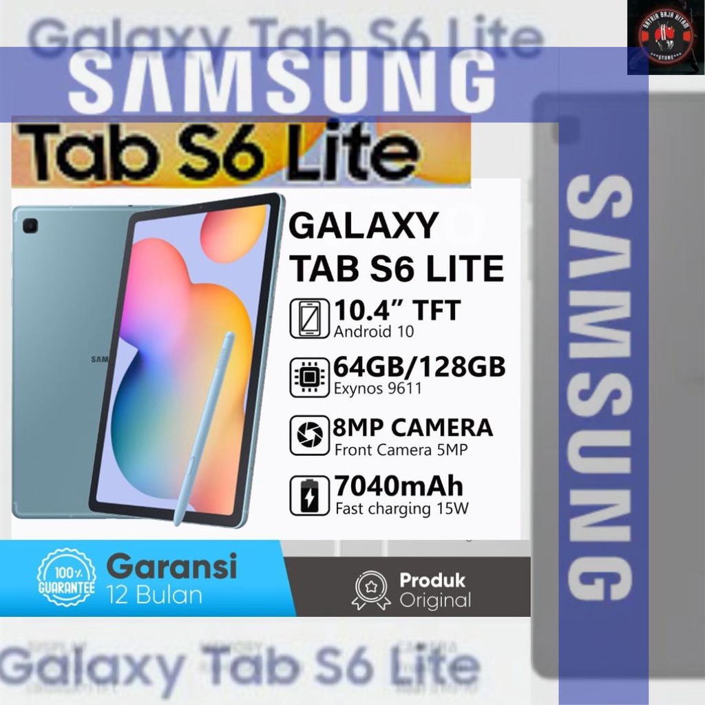 SAMSUNG TAB S6 LITE SM-P615 RAM 4/128GB GARANSI RESMI