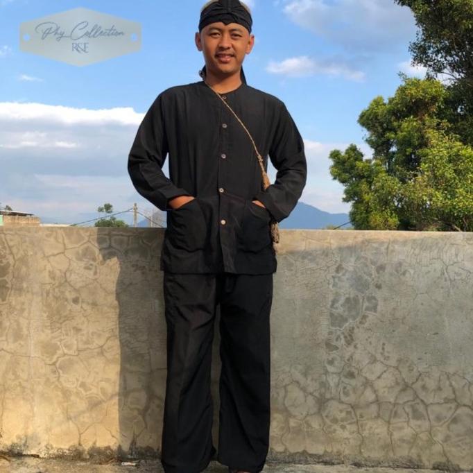 (RK) SETELAN BAJU PANGSI SILAT LAKI LAKI DEWASA BAJU ADAT SUNDA PRIA