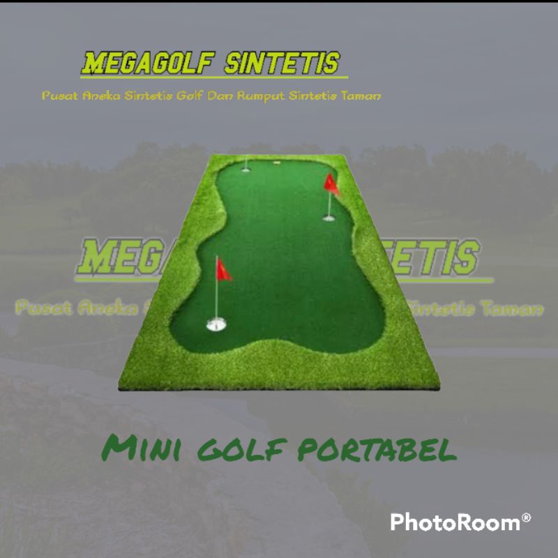 Lapangan Mini Golf - Putting Green Golf - Mini Golf Sintetis Model Gulung Premium
