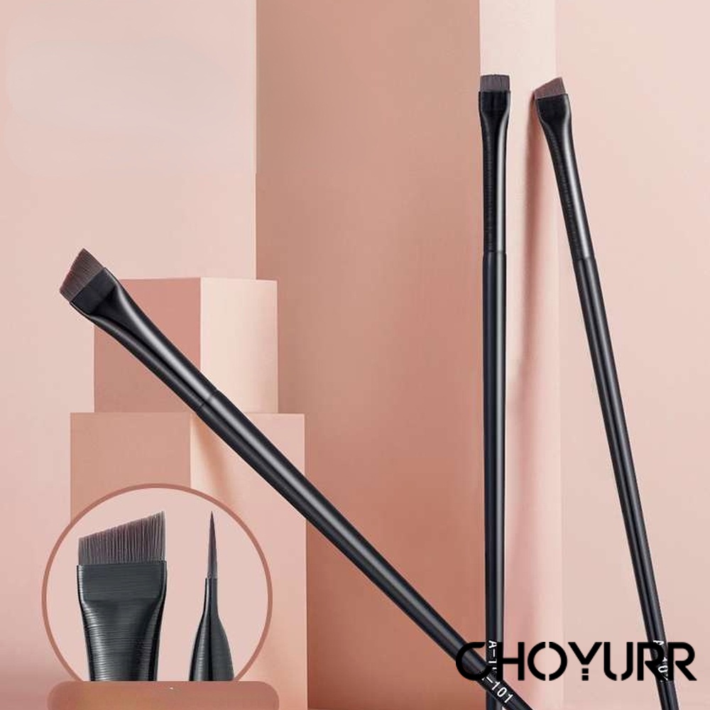 【COD】Ultra Thin Knife Edge Fine Eyeliner Brush Eyebrow Kuasn Alis Hitam Eyeliner Pen Eyebrow Brush Untuk Alat Makeup Kecantikan Brushes Makeup Eye Tools-CH