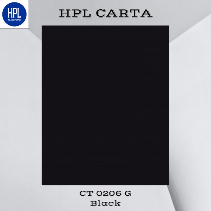 Pengaman Carta Hpl Ct 0206 G - Hitam Glossy