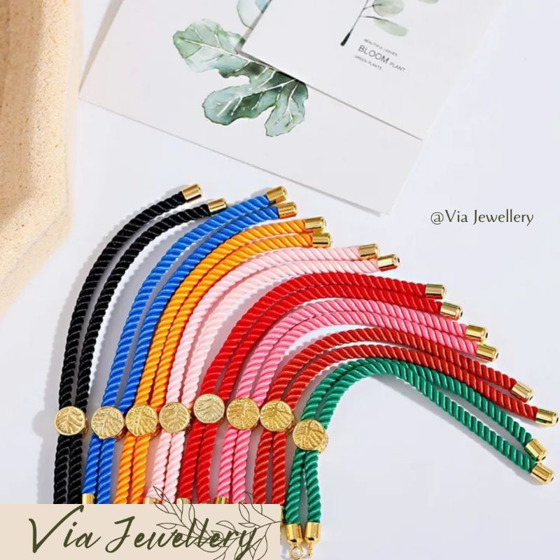 COD✅ Gelang Tali Serut Pandora Hongkong Anak dan Dewasa untuk Charm Emas