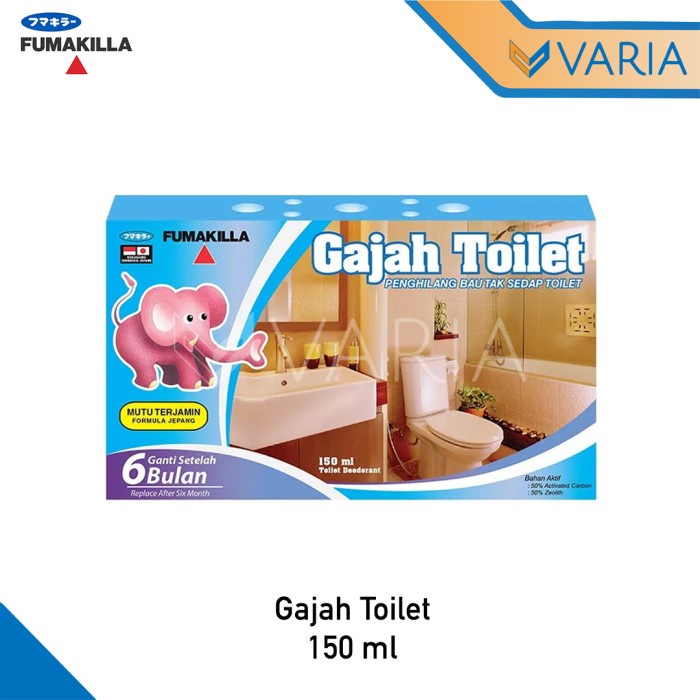 Gajah Toilet 150 ml Kamper Penghilang Bau Tidak Sedap Kamar Mandi