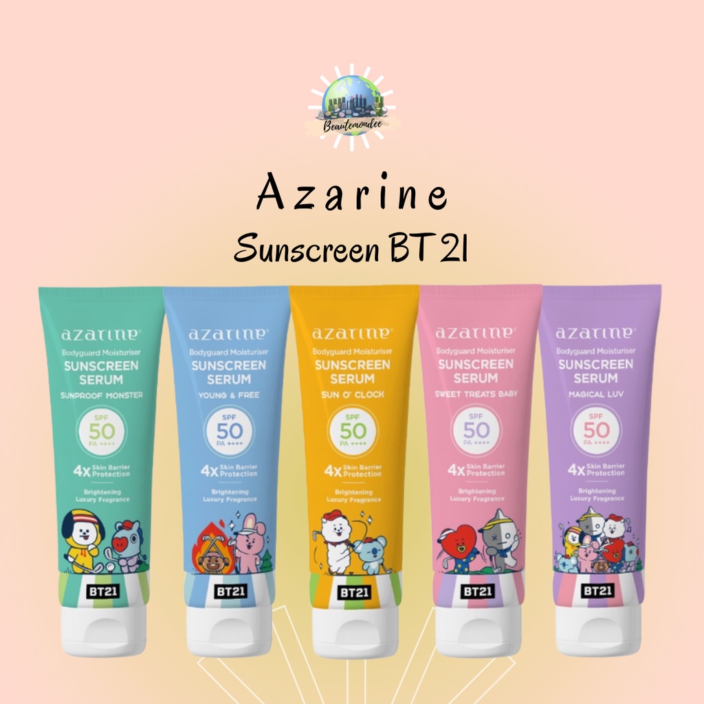 Azarine Body Guard Moisturizer Sunscreen Serum 100ml / Azarine BT21 / BTS 21 / Azarine BTS BT 21