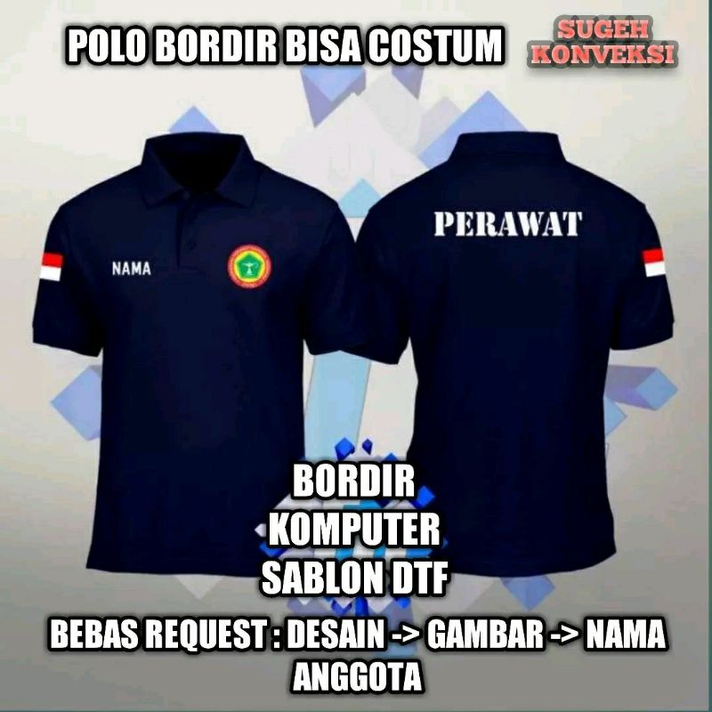 Polo Bordir_Bisa_Costum