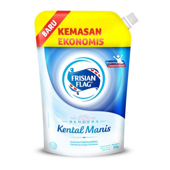 

Kental-Manis- Sale Murah Susu Kental Manis Frisian Flag Pouch 560G -Manis-Kental