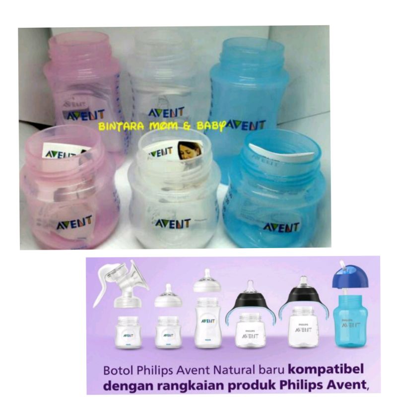 Sparepart Philips Avent Botol 125ml 260ml SPAREPART Body Botol Avent Natural / Classic+ / Botol Susu Avent Pengganti