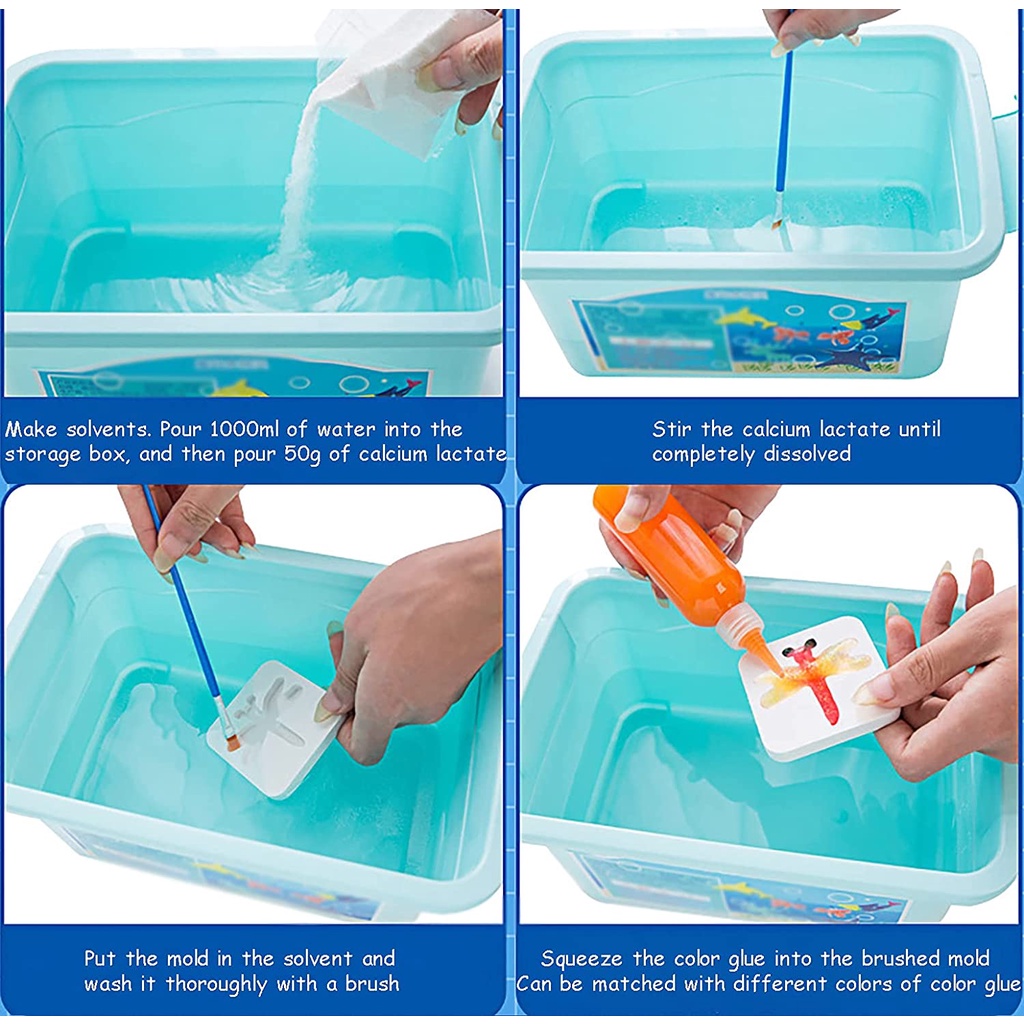 Mainan Edukasi Magical Waterscape DIY Kreatif Mainan Jelly Edukasi - Water Elf Beads for Animal Kit Party Favors Gifts