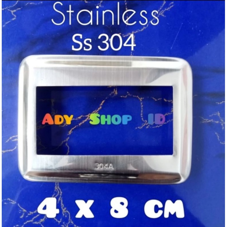 Ss 304 ukuran 4x8cm / 40x80mm ring tapak stainless hollow stainless