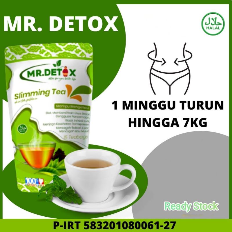 

Teh Pelangsing 3-4Kg / Penurun Berat Badan Alami 100% Herbal / Mr. Detox Sliming Tea