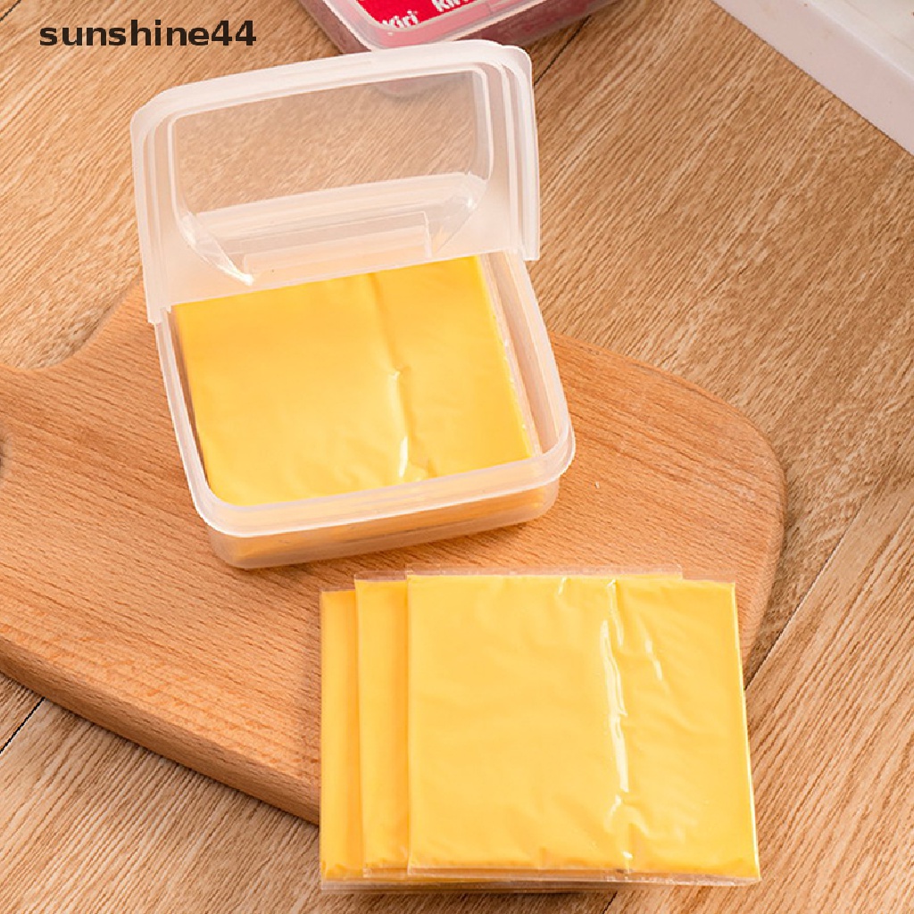 Sunshine Butter Cheese Storage Box Kulkas Portable Fresh-keeping Organizer Case.