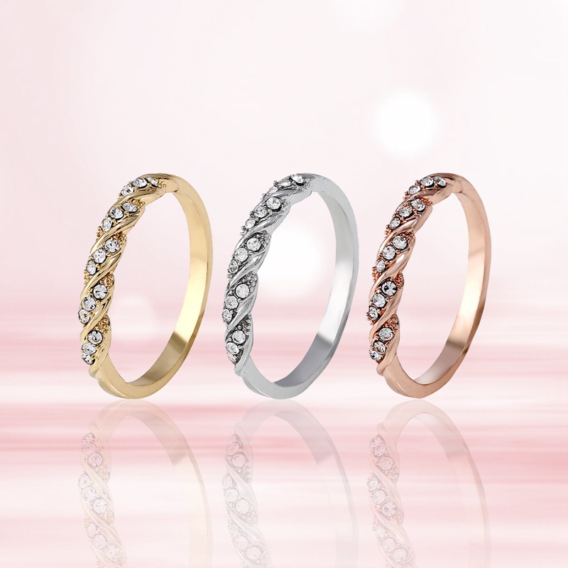 Ins Tide Adjustable Alloy Rings Untuk Wanita Temperamen Sederhana Pertunangan Pernikahan Rings Fashion Jewelry