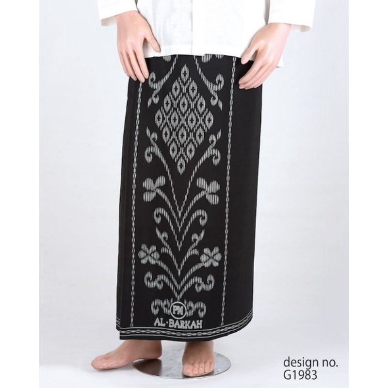 SARUNG PM AL-BARKAH HITAM GOYOR JUMBO ORIGINAL