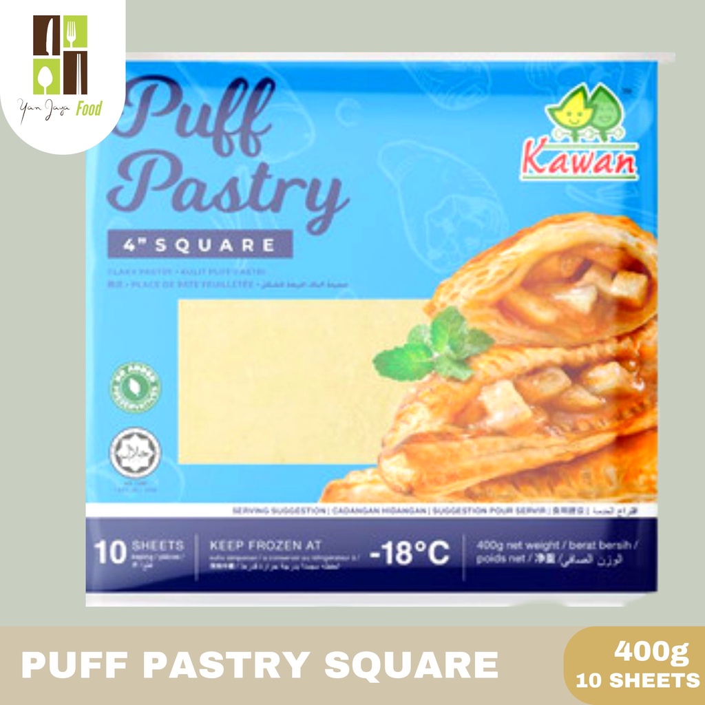 Puff Pastry Square 4inc 400g isi 10 Lembar