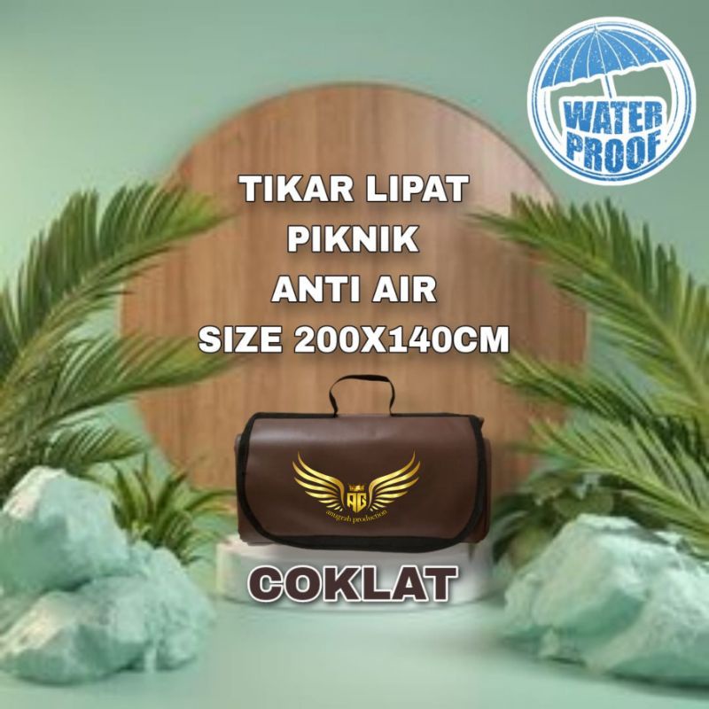tikar lipat/tikar piknik anti air uk140x200cm