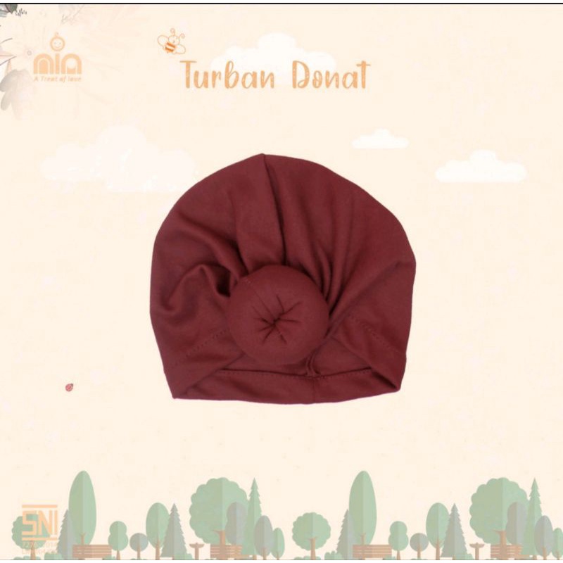 Jilbab Turban Bayi Warna Polos Pastel VINATA