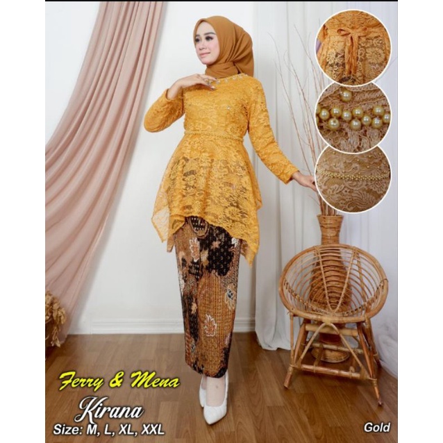 setelan kebaya kirana / kebaya model baru / kebaya moderen