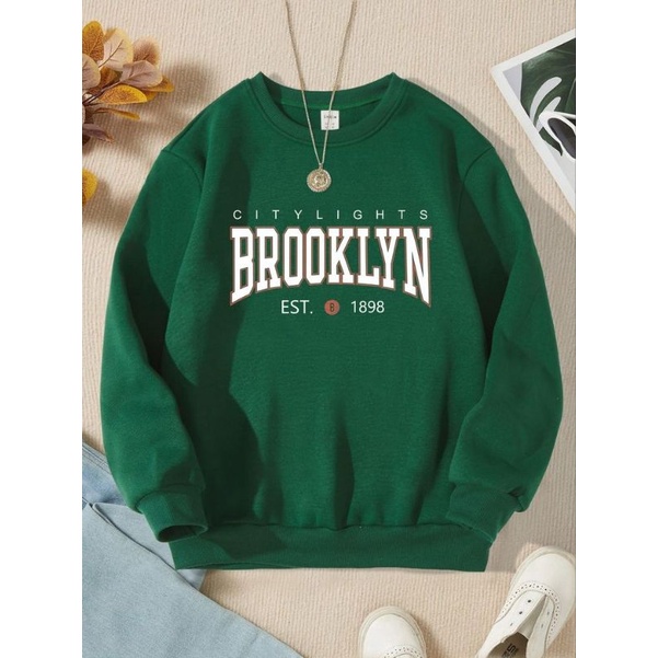 brooklyn crewneck wanita sweatshirt