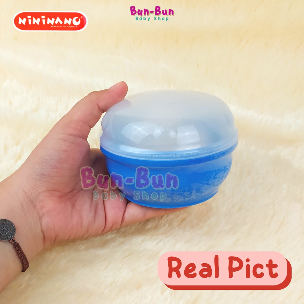 NININANO Tempat Bedak Bayi Tabur Bakpao Free Puff Powder Case ANTI PECAH Perlengkapan Bayi Baju Lahir Peralatan Baby New Born Murah Lucu Bunbunbabyshop