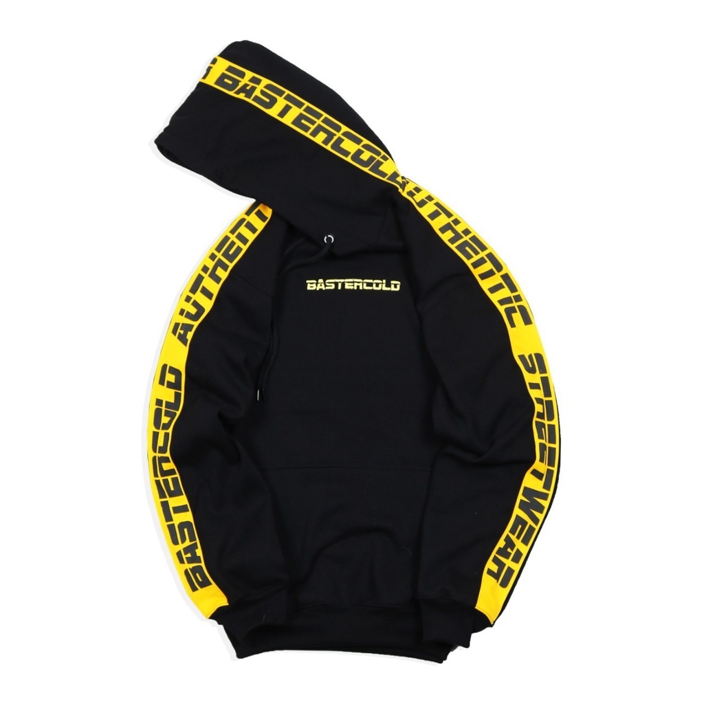 JAKET SWEATER HOODIE BASTERCOLD SPORT TAPED YELLOW PRIA WANITA TERBARU