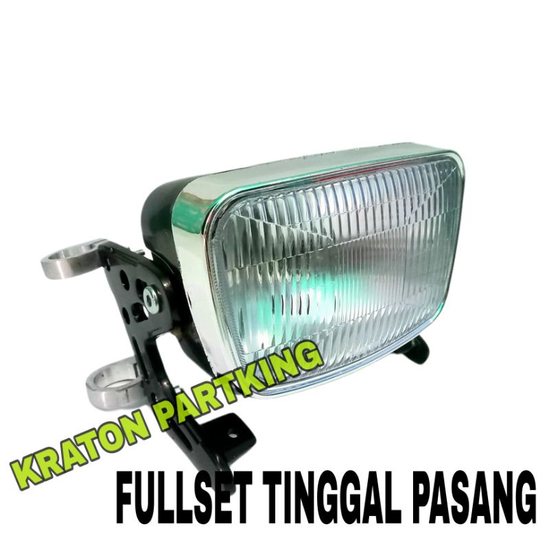 BRAKET CINCIN KUPINGAN LAMPU RX KING FULLSET TINGGAL PASANG