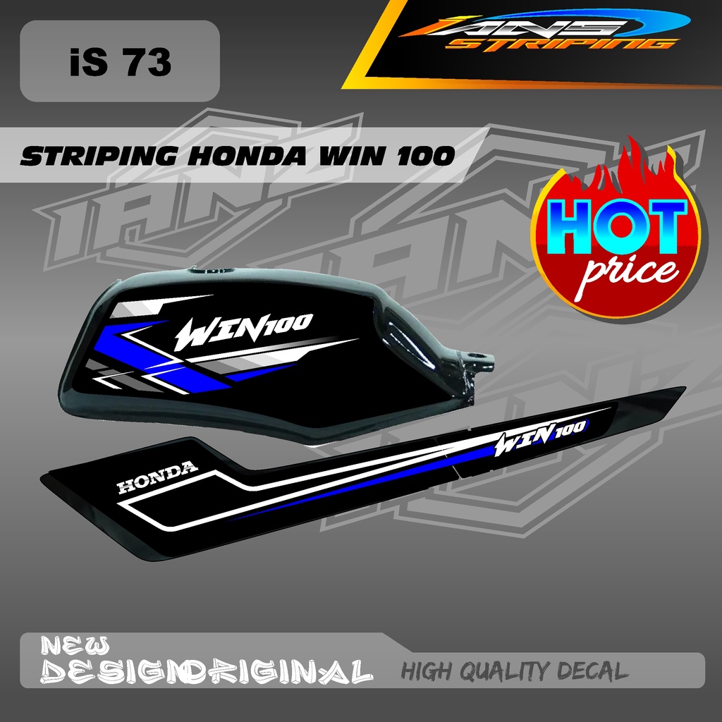 NEW STRIPING WIN100 CUSTOM KONSPE RETRO JAPAN BAHAN HOLOGRAM / NON HOLOGRAM IS73