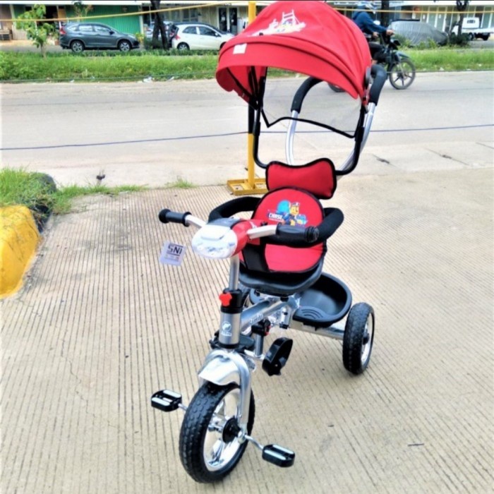 Promo Sepeda Anak Roda 3 Stroller Family F360 Jok Putar - Merah Berkualitas