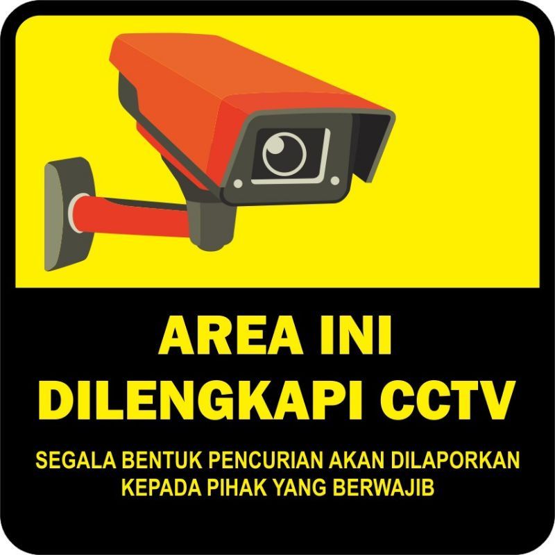 

STIKER WARNING CCTV