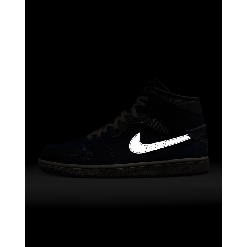 Air Jordan 1 Mid SE Craft Inside Out Obsidian (Men) DR8868-400