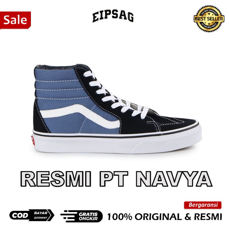 Classic SK8-Hi Navy ORIGINAL RESMI
