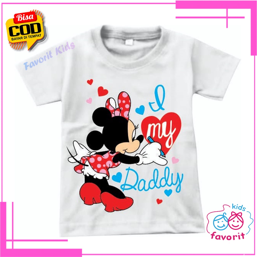 Favorit kids Baju kaos anak perempuan cantik lengan pendek || pakaian kaos anak perempuan