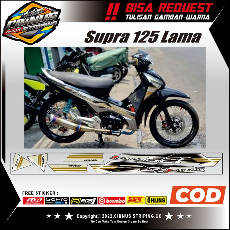 Striping Variasi Supra X 125 Lama,Supra 125 Old