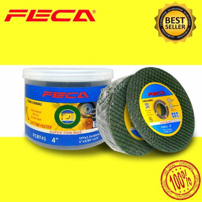 FECA batu gerinda mata potong besi 4 X 1 stainless metal grinda 50 pcs kiansejahtera8 Kualitas Baik
