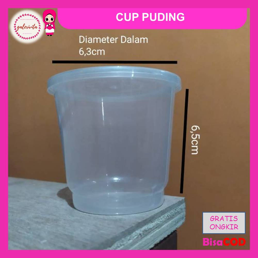 Cup Pudding 150 Ml PP / Cup Slime / Cup Jelly Satuan