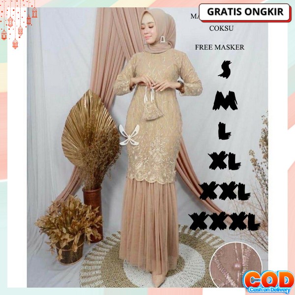 Baju Gamis Ibu2 Pengajian Pakaian Wanita Muslim Cewek Ibu Ibu Remaja Mewah Premium Baju Gamis Pesta 